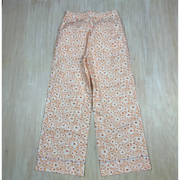 Lingua Franca Floral Daisy Retro 70s Playful Cottage Core Wide Leg Pants Small - Picture 12 of 16